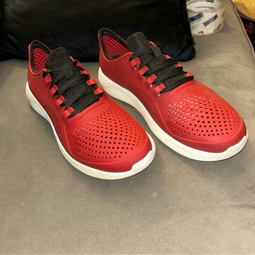 Crocs Lite Ride 204967 Men's Size 11 Shoe Red